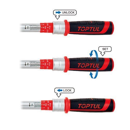 Ключ динамометрический 1"x1095mm(L) 200-1000Nm TOPTUL ANBV32A0 фото